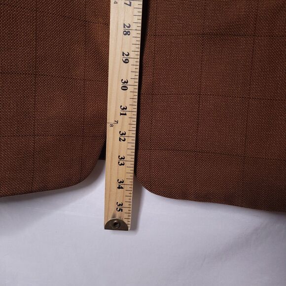 Paul Stuart Blazer Mens 44L Brown Check Super 100 Lambswool Cashmere - Picture 6 of 11